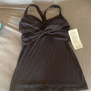 Lululemon Black Wrap It Up Tank